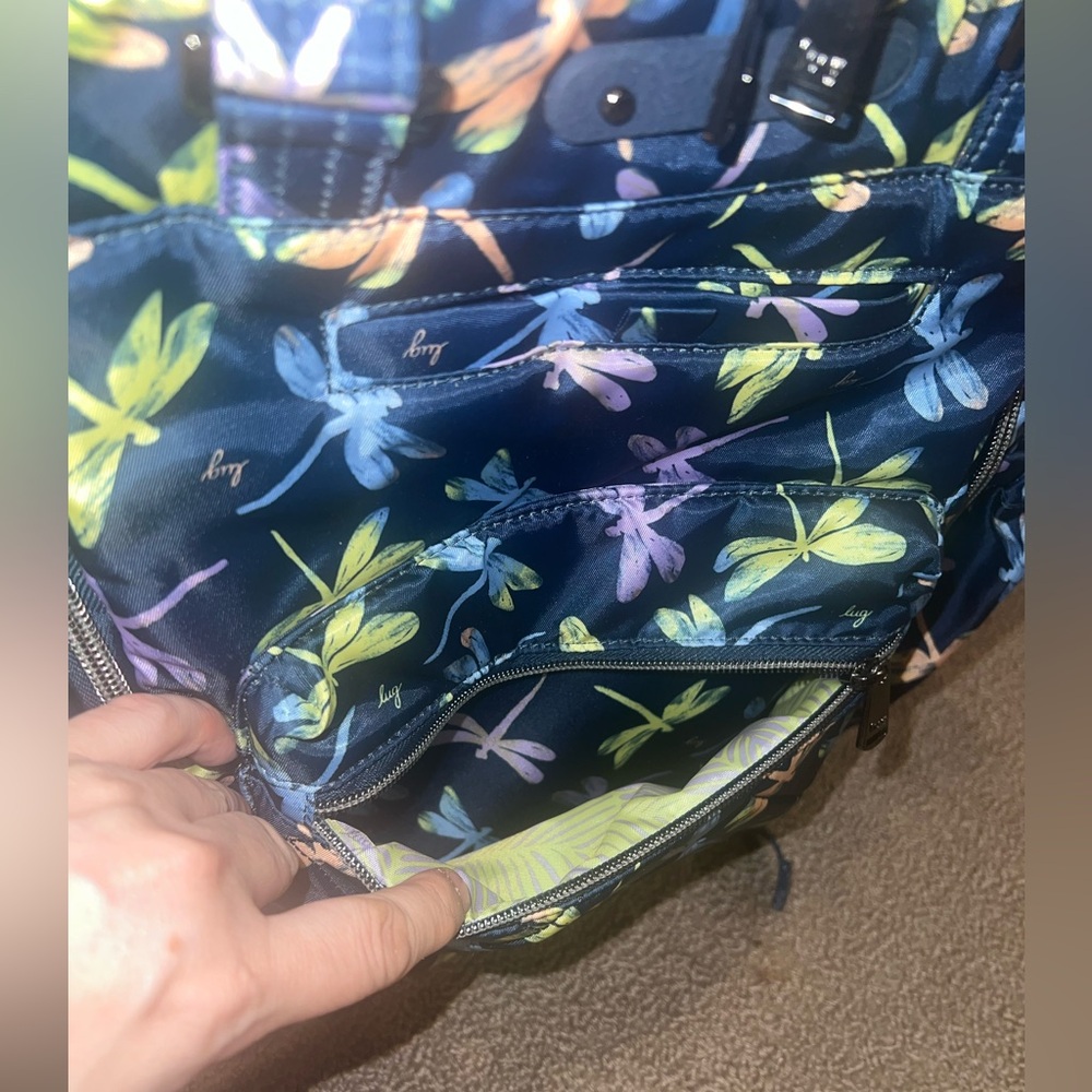 LUG Voyager Backpack/Tote in Dragonfly IcePop NWT - Picture 4 of 11